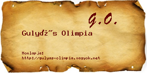 Gulyás Olimpia névjegykártya