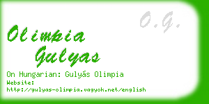 olimpia gulyas business card