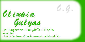 olimpia gulyas business card